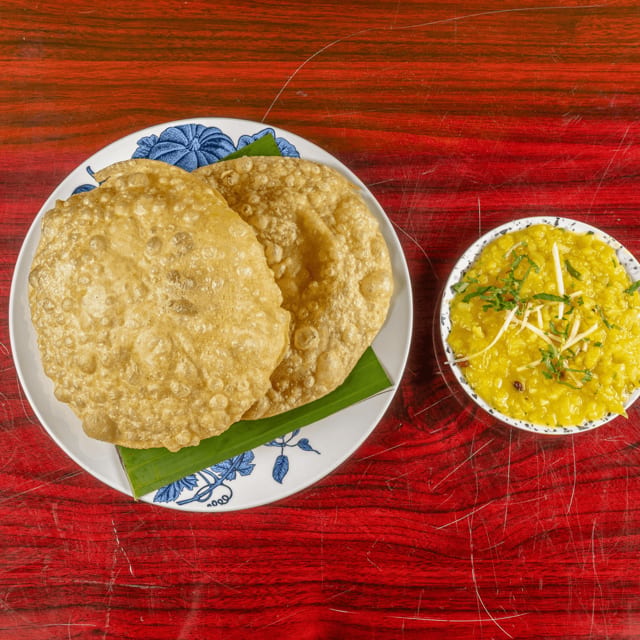 Poori Aloo Bhaji.