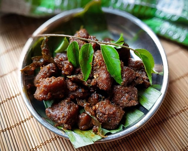 Goat Sukka Varuval.