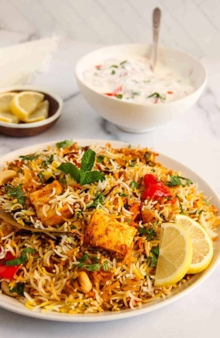 Paneer Biryani.